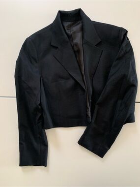 #20 ARKET / Cropped Black Women's Blazer Jacket